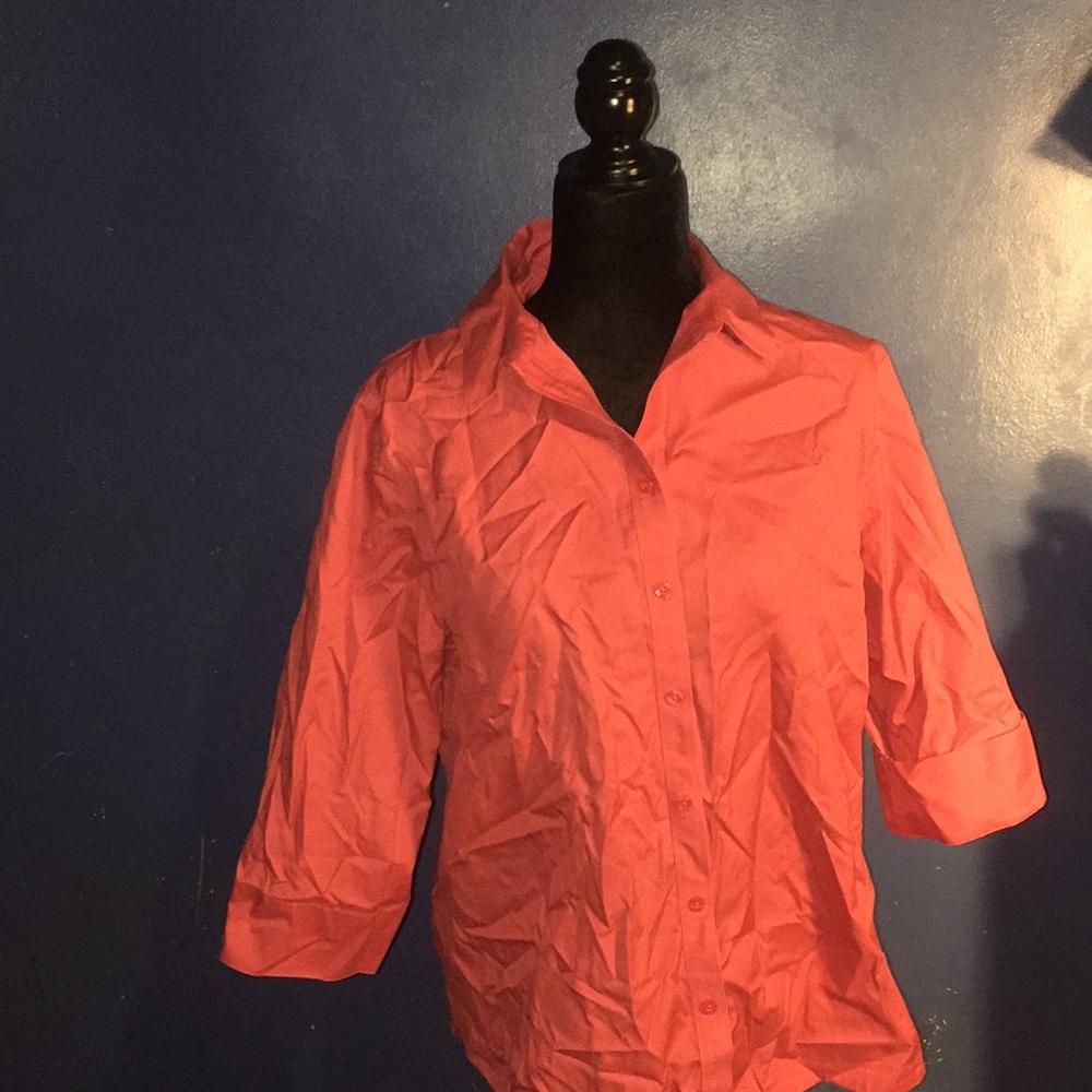 Peach button down - Picture 3 of 5